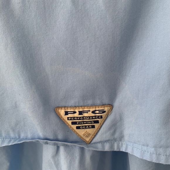 Columbia sportswear heat gear fishing gear light blue Sz XL - Picture 9 of 11